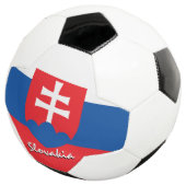 Football en Slowakije vlag / sport Voetbal (Drie kwart)