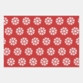 Football en Snowflake Red en Green Kerstmis Inpakpapier Vel (Voorkant 3)
