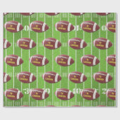 Football- en veldwerkpapier cadeaupapier (Vlak)