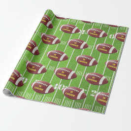 Football- en veldwerkpapier cadeaupapier