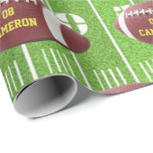 Football- en veldwerkpapier cadeaupapier (Rol Hoek)