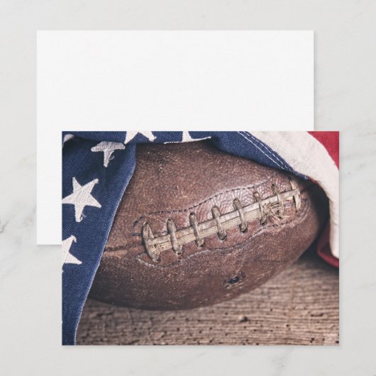 Football en vlag Kaart (Voorkant / Achterkant)