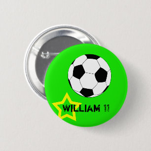Football- en voetgangerventilatoren en afspeelnaam ronde button 5,7 cm