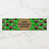 Football Etiket op waterflesje (Enkel label)