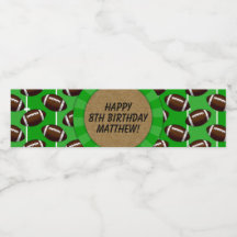 Football Etiket op waterflesje