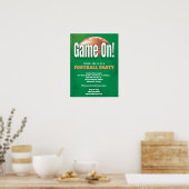 Football Evenement Game Feest Uitnodiging Poster (Keuken)