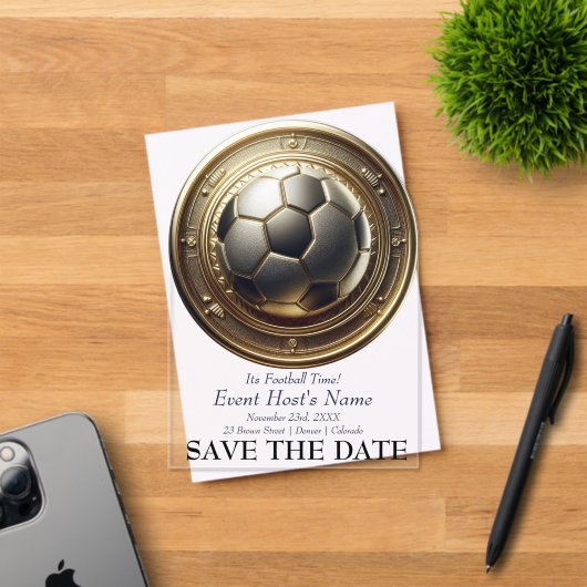 Football Event Party Invitation Acryl Uitnodigingen (Insitu (Uitnodiging))