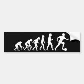 Football evolutie bumpersticker (Voorkant)