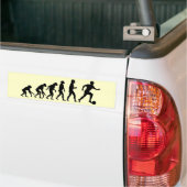 Football evolutie bumpersticker (Op Truck)