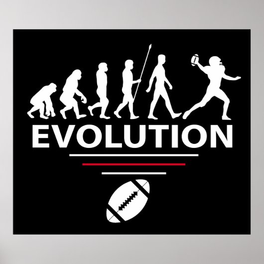 Football evolutie poster (Voorkant)