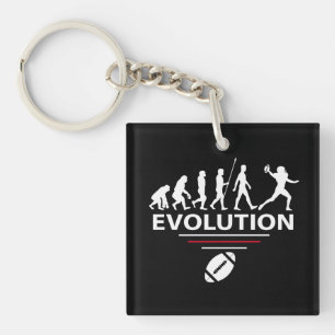 Football evolutie sleutelhanger