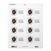 Football explosie etiket (Full Sheet)