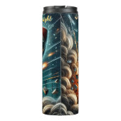 Football explosie in het stadion thermosbeker (Achterkant)