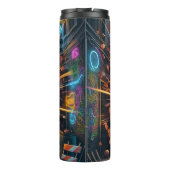 Football Explosion Urban Alley Neon Thermosbeker (Achterkant)