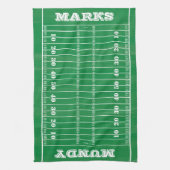 Football familie zondag spel dag cadeau theedoek (Verticaal)