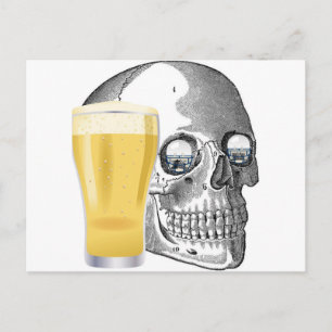 FOOTBALL FAN FOREVER GRAPHIC SKULL PRINT BRIEFKAART