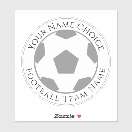 Football Fan Gepersonaliseerd met Football Club Na Sticker (Vel)