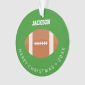 Football Fan Kinder Foto Ornament (voorkant)