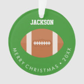 Football Fan Kinder Foto Ornament (voorkant)