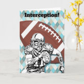 Football Fan Player School Fun Birthday Card Kaart (Gele Bloem)