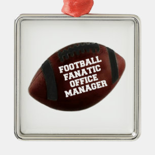 Football Fanatic Office Manager Metalen Ornament
