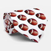 Football fanatiek sportpatroon stropdas (Opgerold)