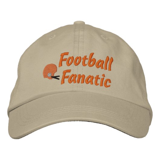 Football fanatisch geborduurd Pet (Voorkant)