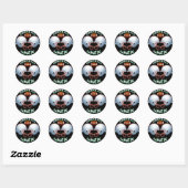 FOOTBALL FANATISCH RONDE STICKER (Vel)