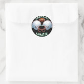 FOOTBALL FANATISCH RONDE STICKER (Tas)