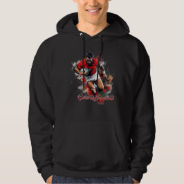 Football Fans Graphic and Text Hoodie