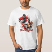 Football Fans Graphic and Text T-shirt (Voorkant)