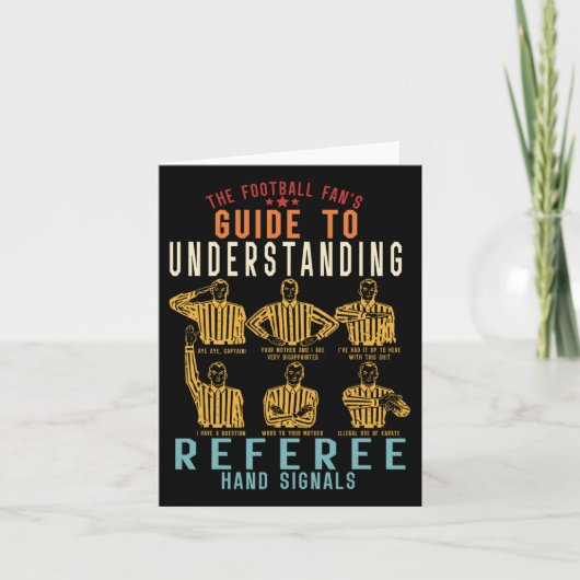 Football Fan's Guide to Understanding Referee Hand Kaart (Voorkant)