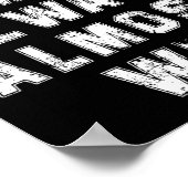 Football Fans Liefhebbers Grappige Retro We bijna  Poster (Hoek)