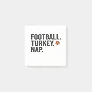 Football Fantasy Turkije Nap Grappige Thanksgiving Post-it® Notes