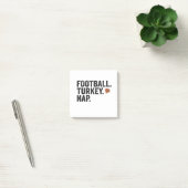 Football Fantasy Turkije Nap Grappige Thanksgiving Post-it® Notes (Kantoor)