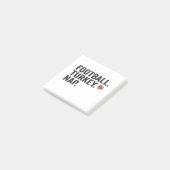 Football Fantasy Turkije Nap Grappige Thanksgiving Post-it® Notes (Schuin)