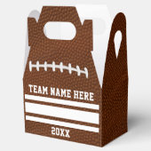 Football Favor Boxes, Handwrite Speler Namen Bedankdoosjes (Geopend)