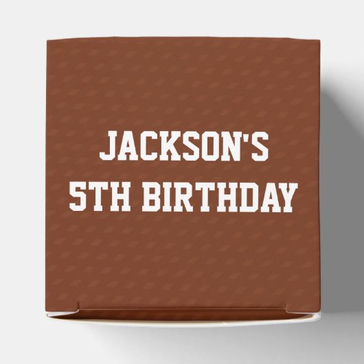 Football Favor Boxes voor Verjaardagsfeest Bedankdoosjes (Bovenkant)