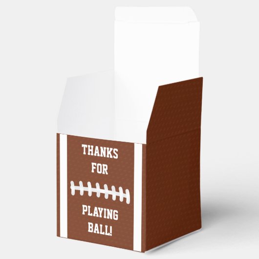 Football Favor Boxes voor Verjaardagsfeest Bedankdoosjes (Geopend)