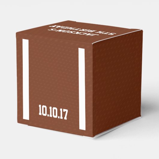 Football Favor Boxes voor Verjaardagsfeest Bedankdoosjes (Achterkant)