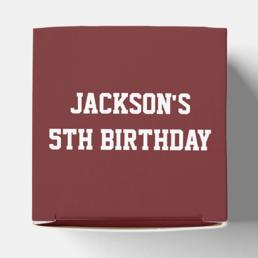 Football Favor Boxes voor Verjaardagsfeest Bedankdoosjes (Bovenkant)