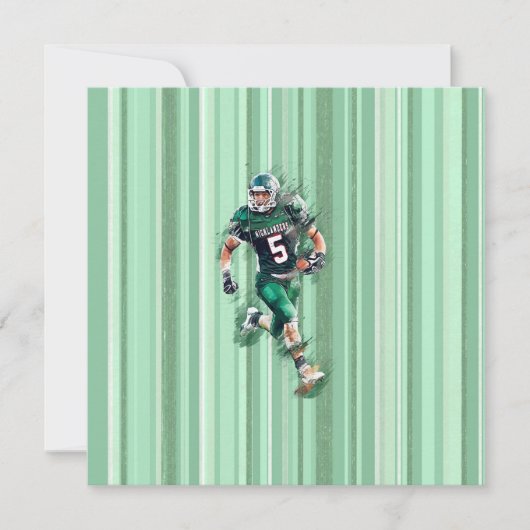 Football Feestdagenkaart (Voorkant)