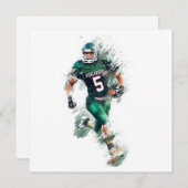 Football Feestdagenkaart (Voorkant / Achterkant)