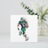 Football Feestdagenkaart (Staand voorkant)