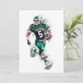 Football Feestdagenkaart (Staand voorkant)