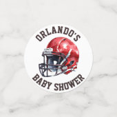 Football Fever Confetti Baby shower Sprinkle (Kleine voorkant)