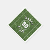 Football Field 50 Yard Line 50e verjaardagsfeest Servet (Hoek)