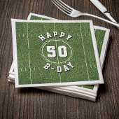 Football Field 50 Yard Line 50e verjaardagsfeest Servet