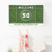 Football Field 50 Yard Line 50e verjaardagsfeest Spandoek (Insitu)