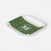 Football Field 50th Birthday Party 50 Yard Line Papieren Bordje (Gebogen)